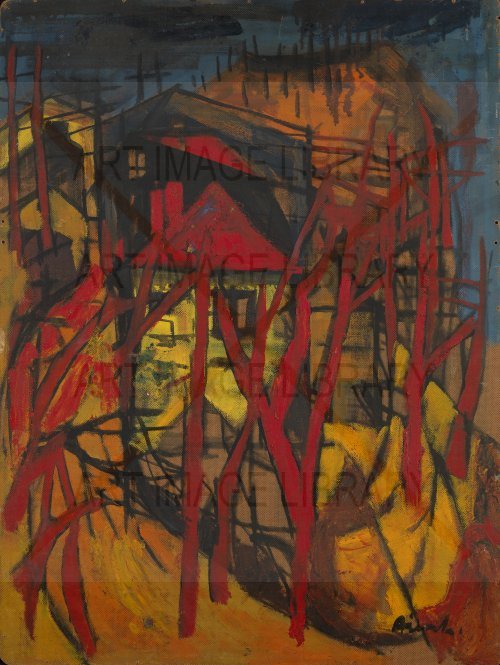 Image no. 3407: Untitled (Building on Stilts) (Avinash Chandra), code=S, ord=0, date=1958